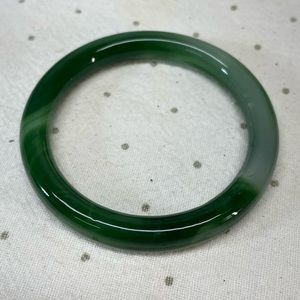 Glass jade bangle